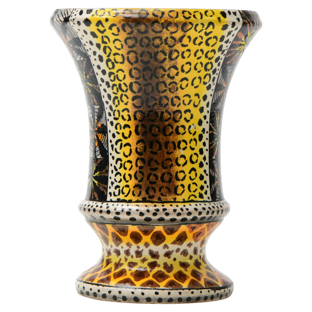 Leopard spotted vase