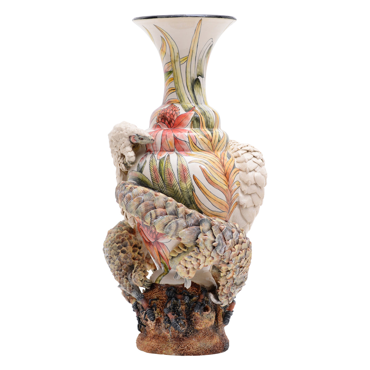Pangolin vase