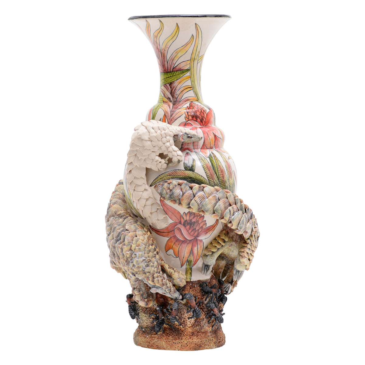 Pangolin vase