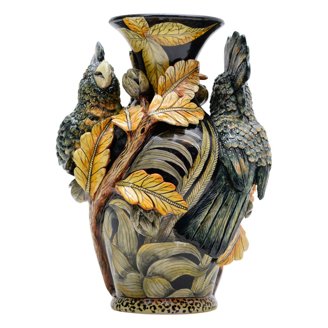 Cockatoo vase