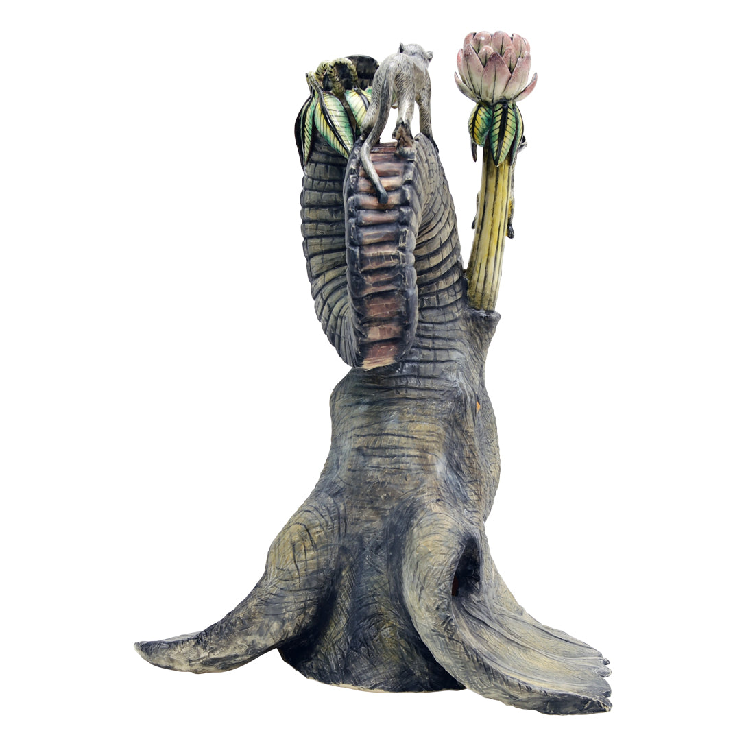 Pair of elephant head candlesticks