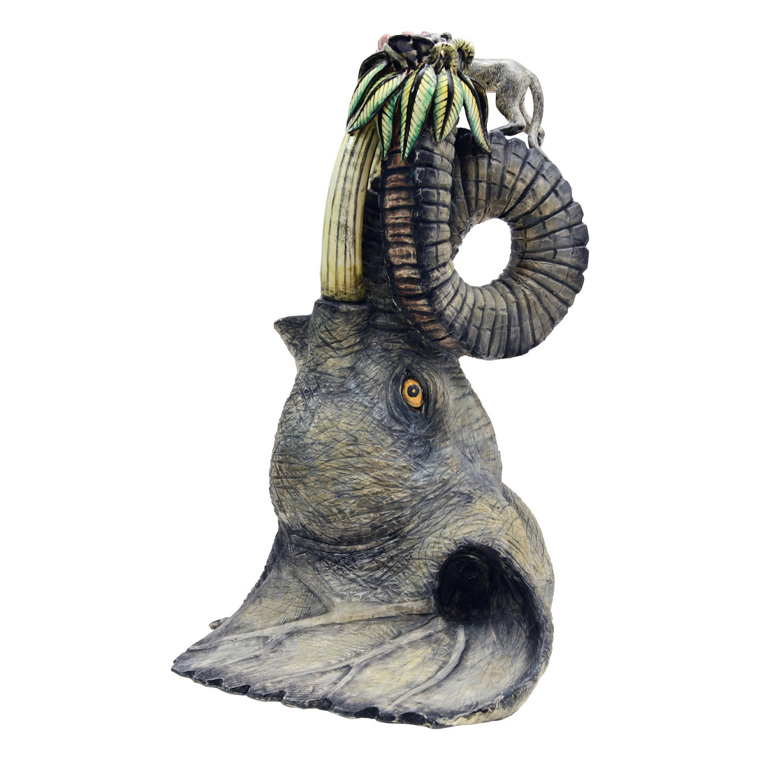 Pair of elephant head candlesticks