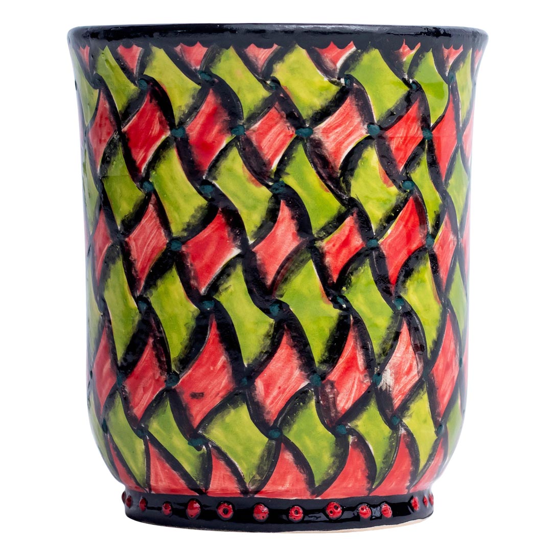 Elephant, rhombus pattern mug