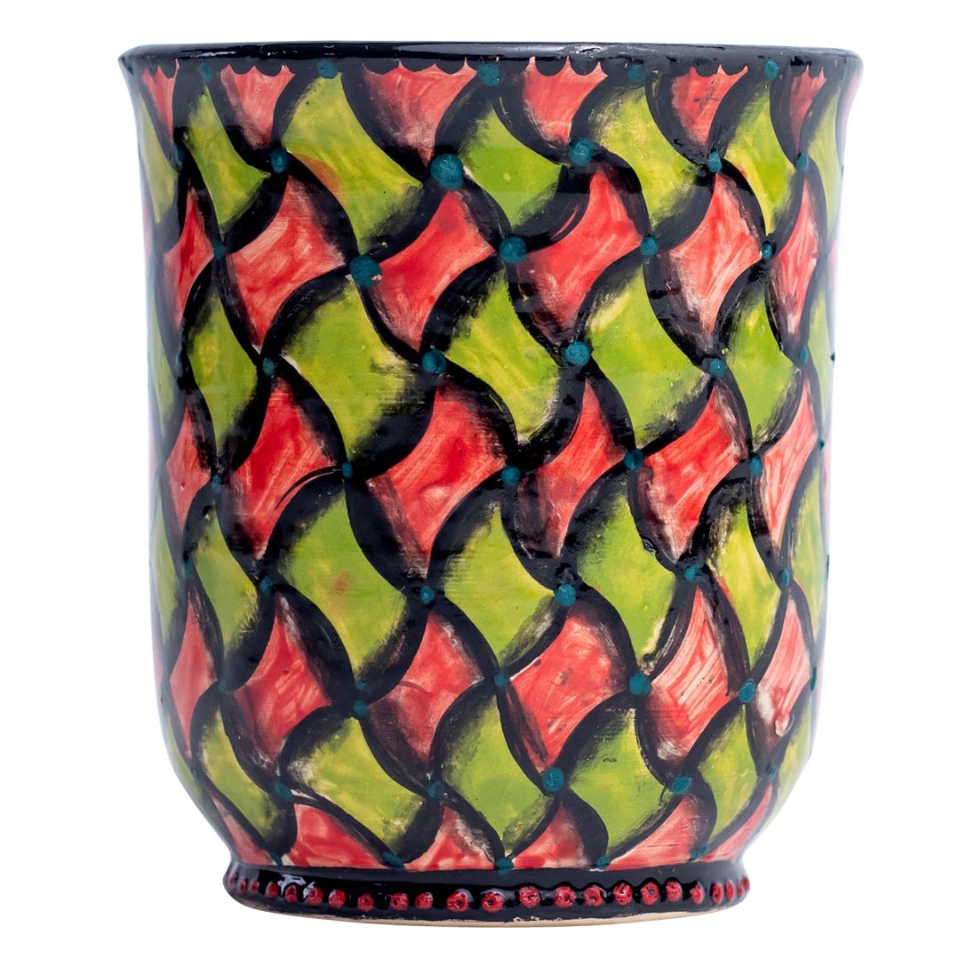 Elephant, rhombus pattern mug