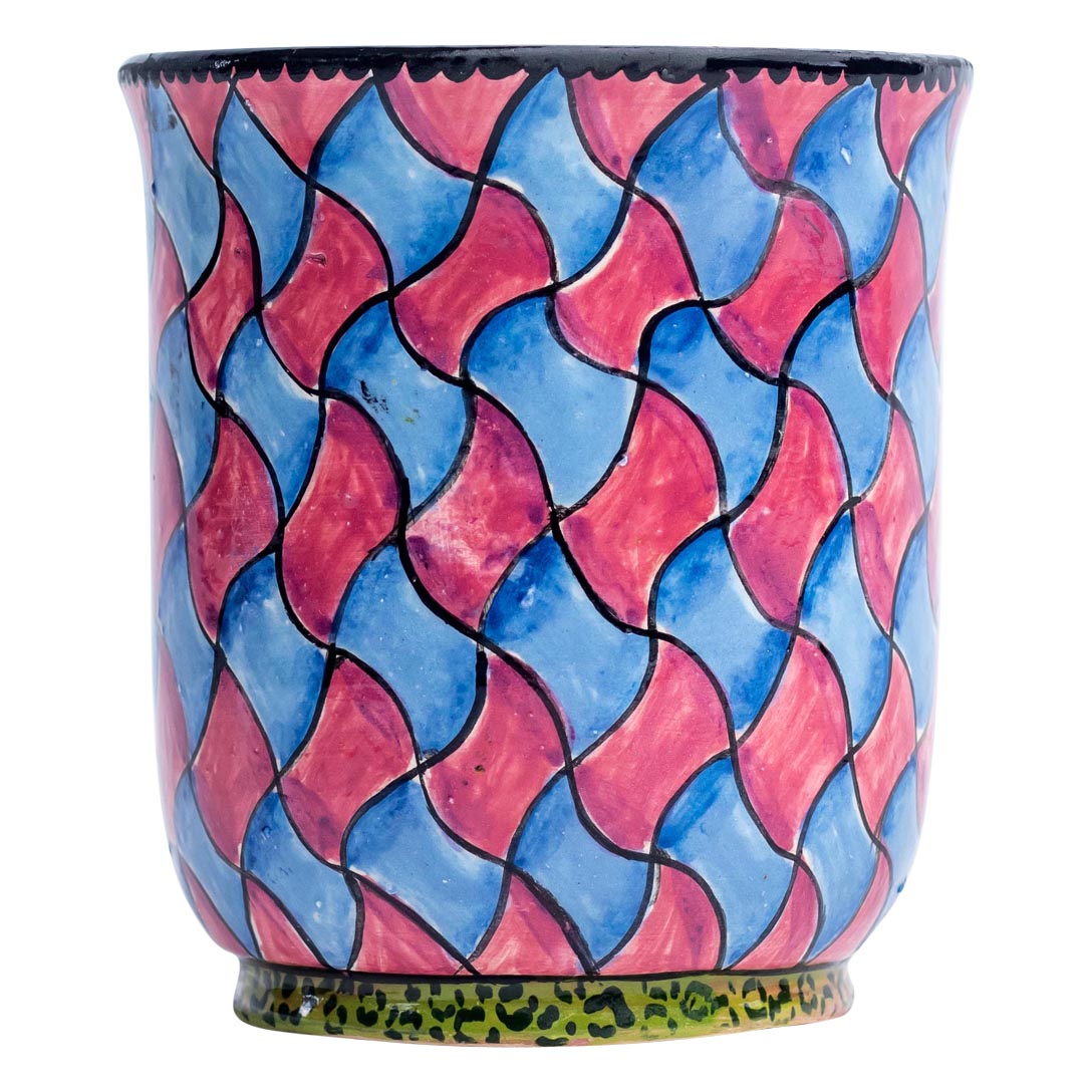 Leoapard spot, rhombus pattern mug