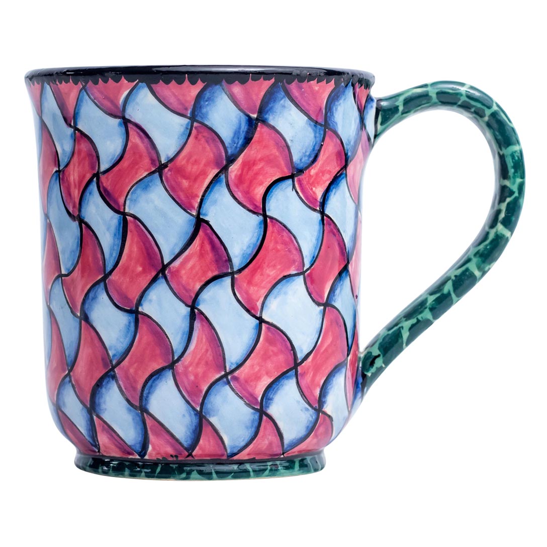 Giraffe spot, rhombus pattern mug