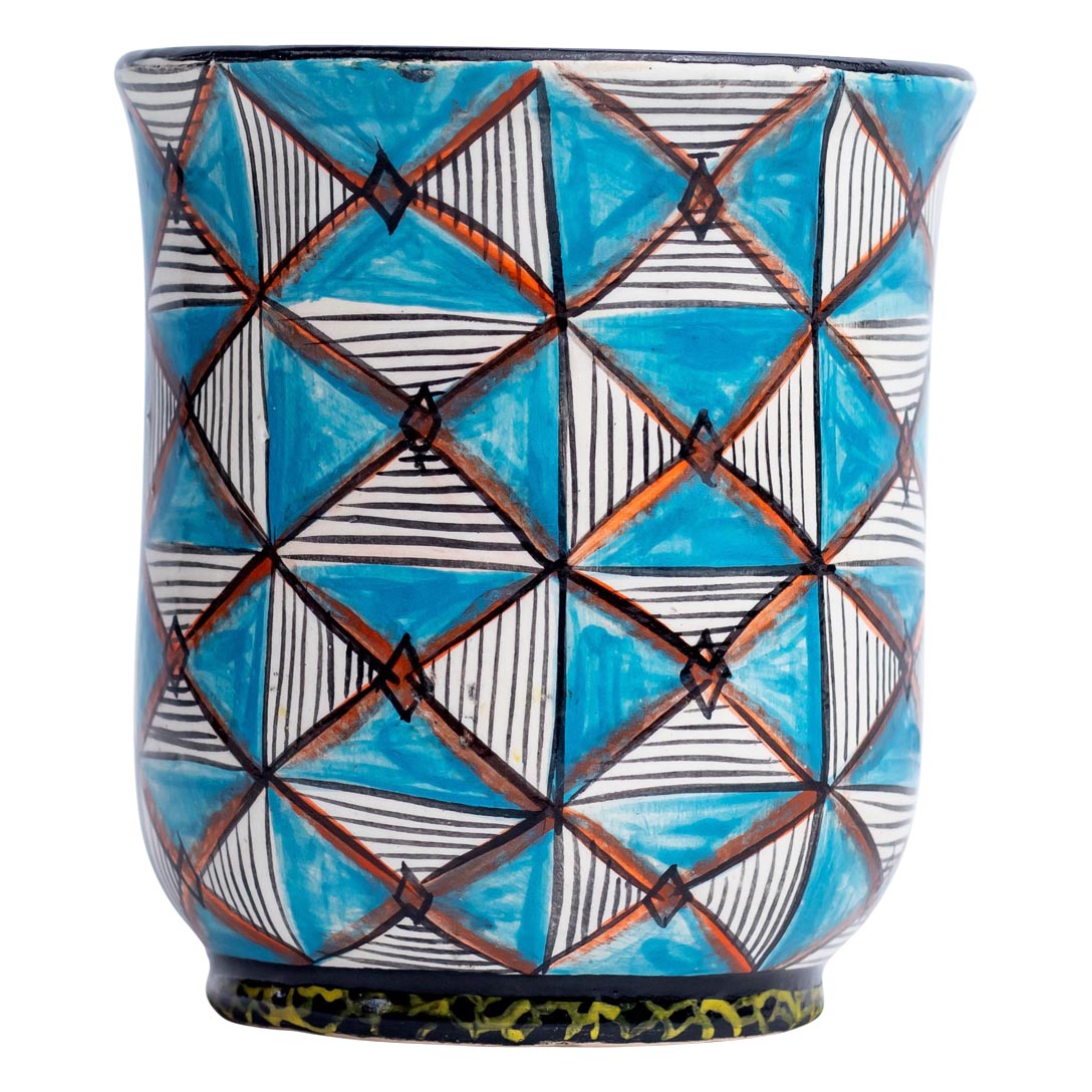 Giraffe shweshwe mug