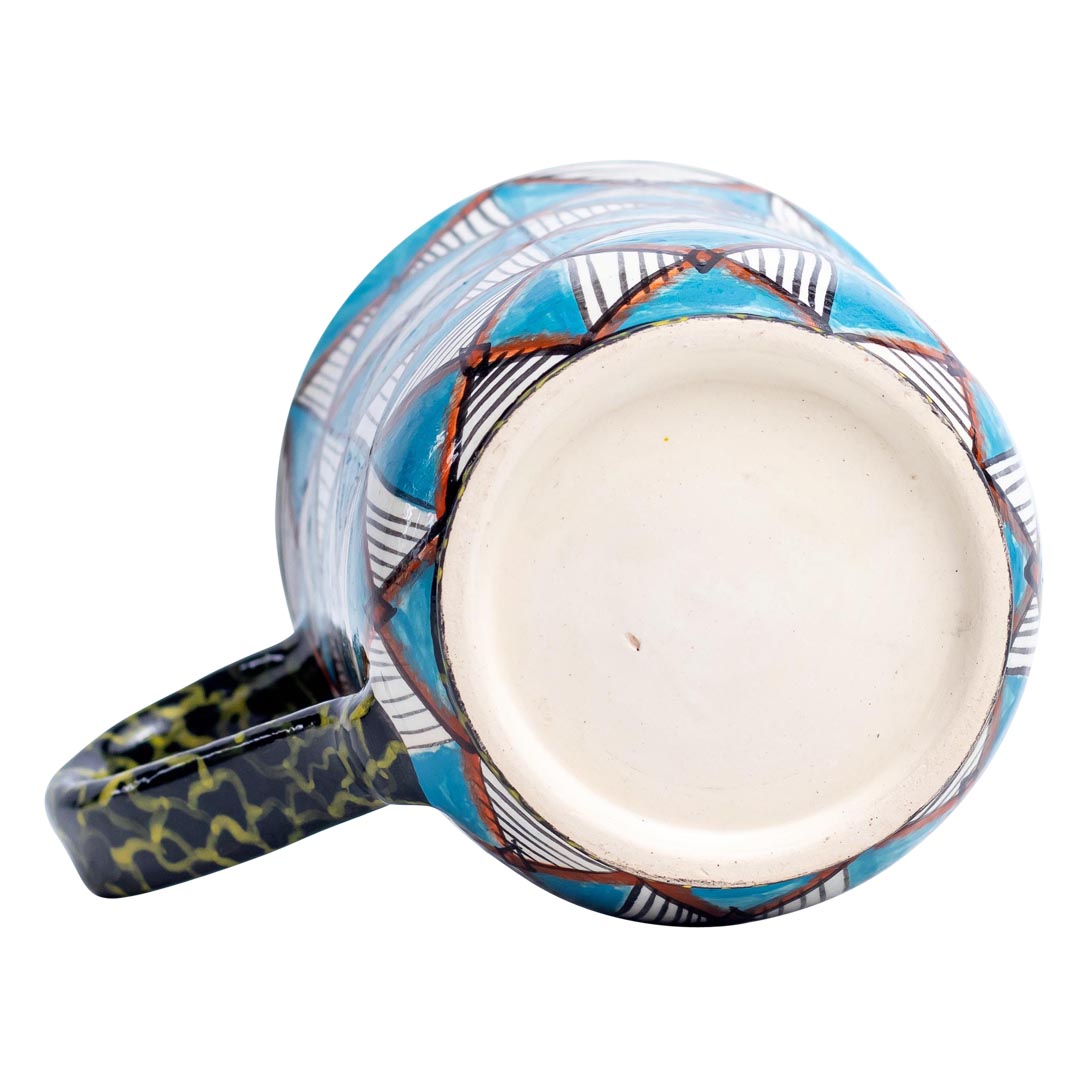 Giraffe shweshwe mug