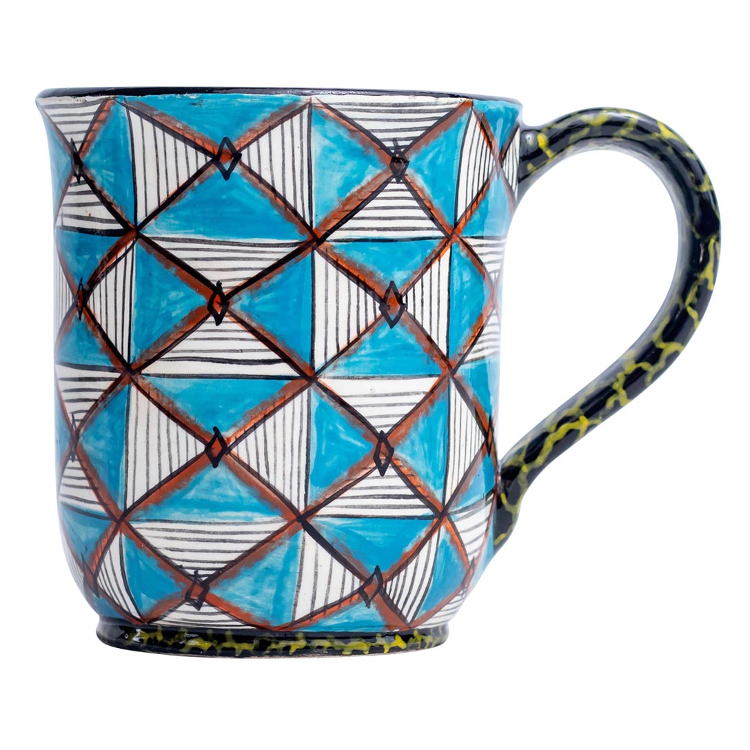 Giraffe shweshwe mug