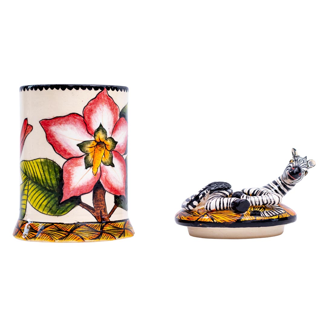 Zebra, hibiscus flower, african print diffuser