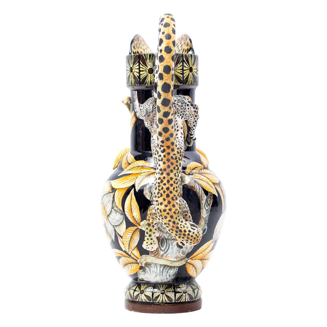 Leopard & banana tree jug