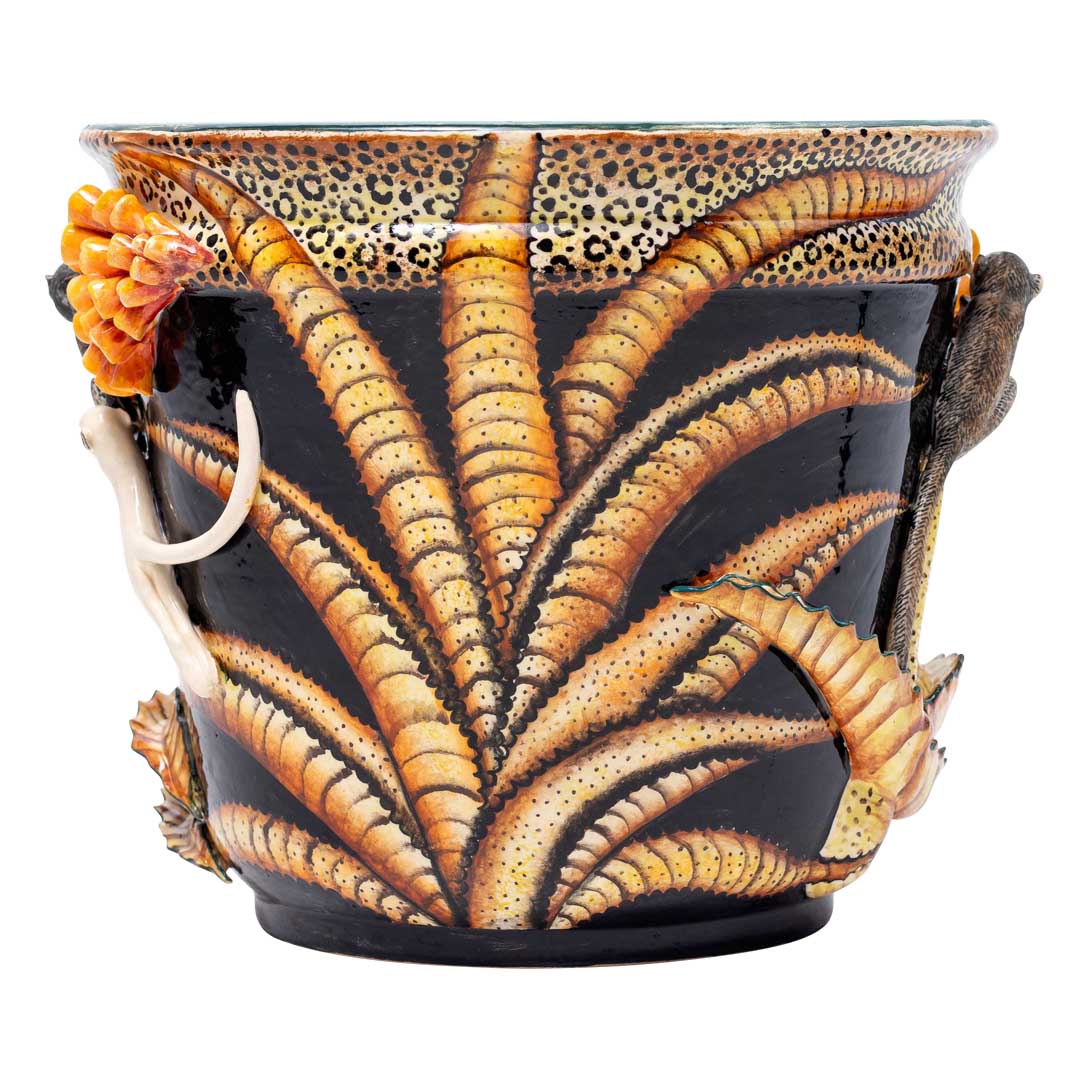 Monkeys & aloe plant planter