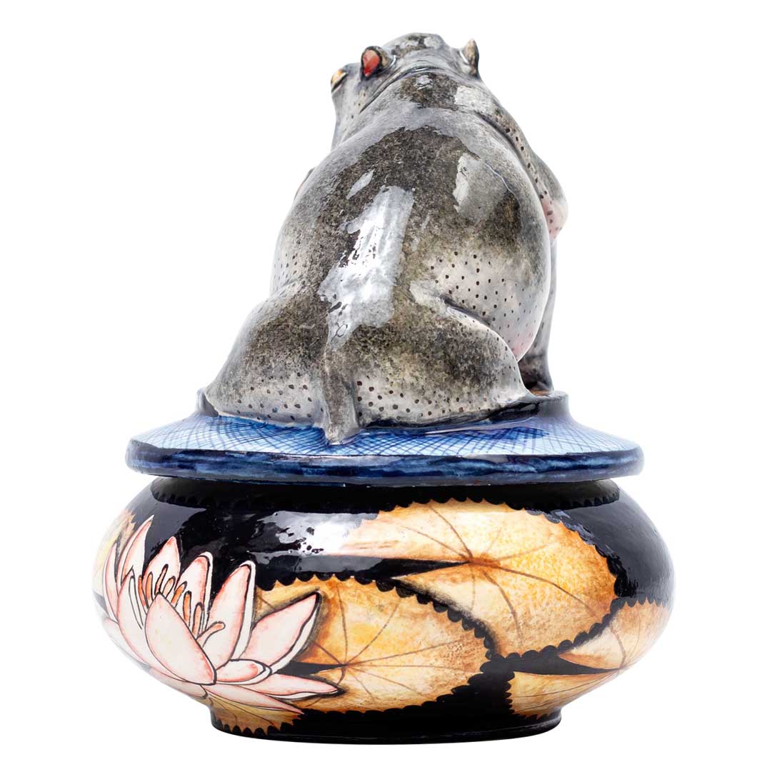 Hippo & lily pad jewelry box