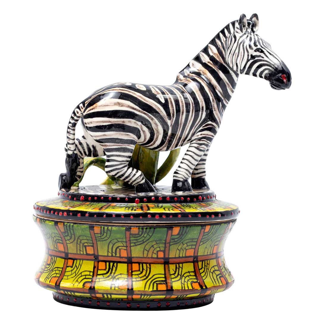 Zebra jewelry box