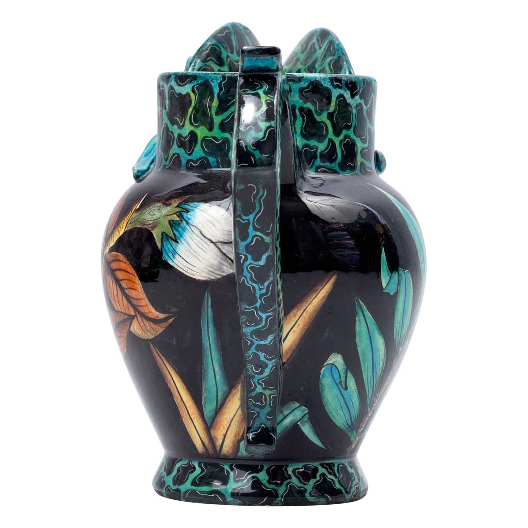 Monkey & hibiscus flower jug