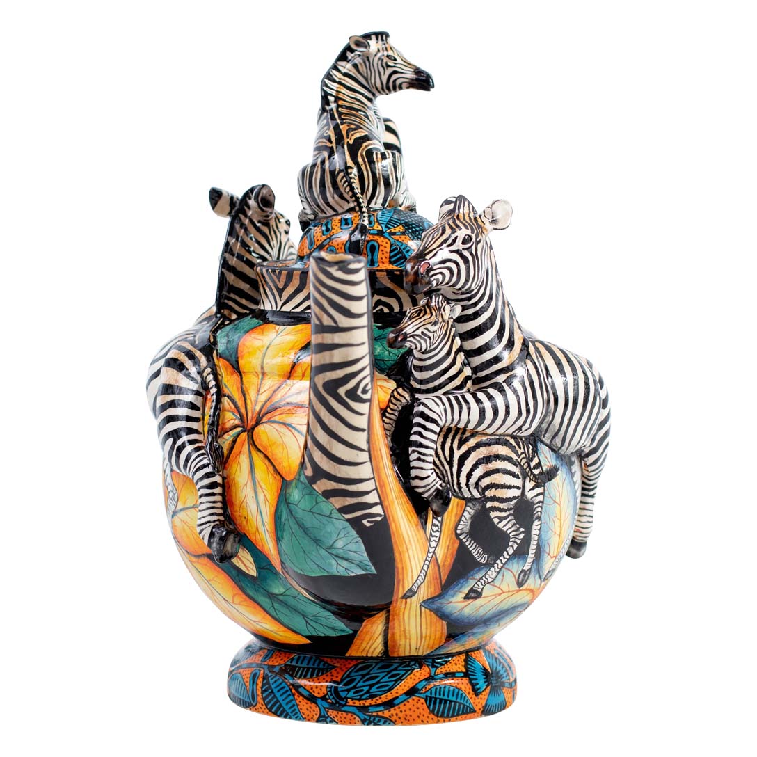 Zebra teapot