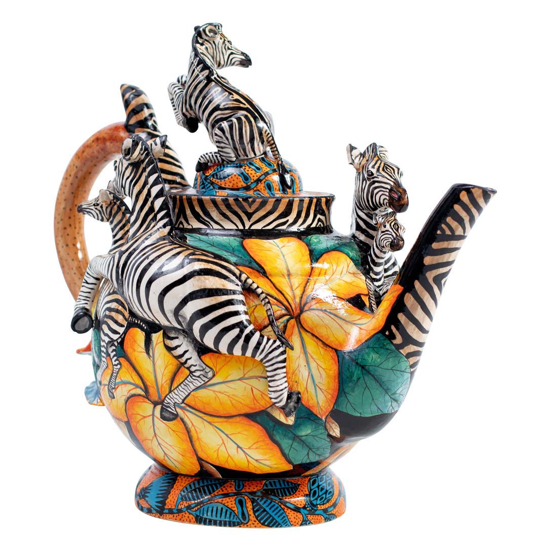 Zebra teapot