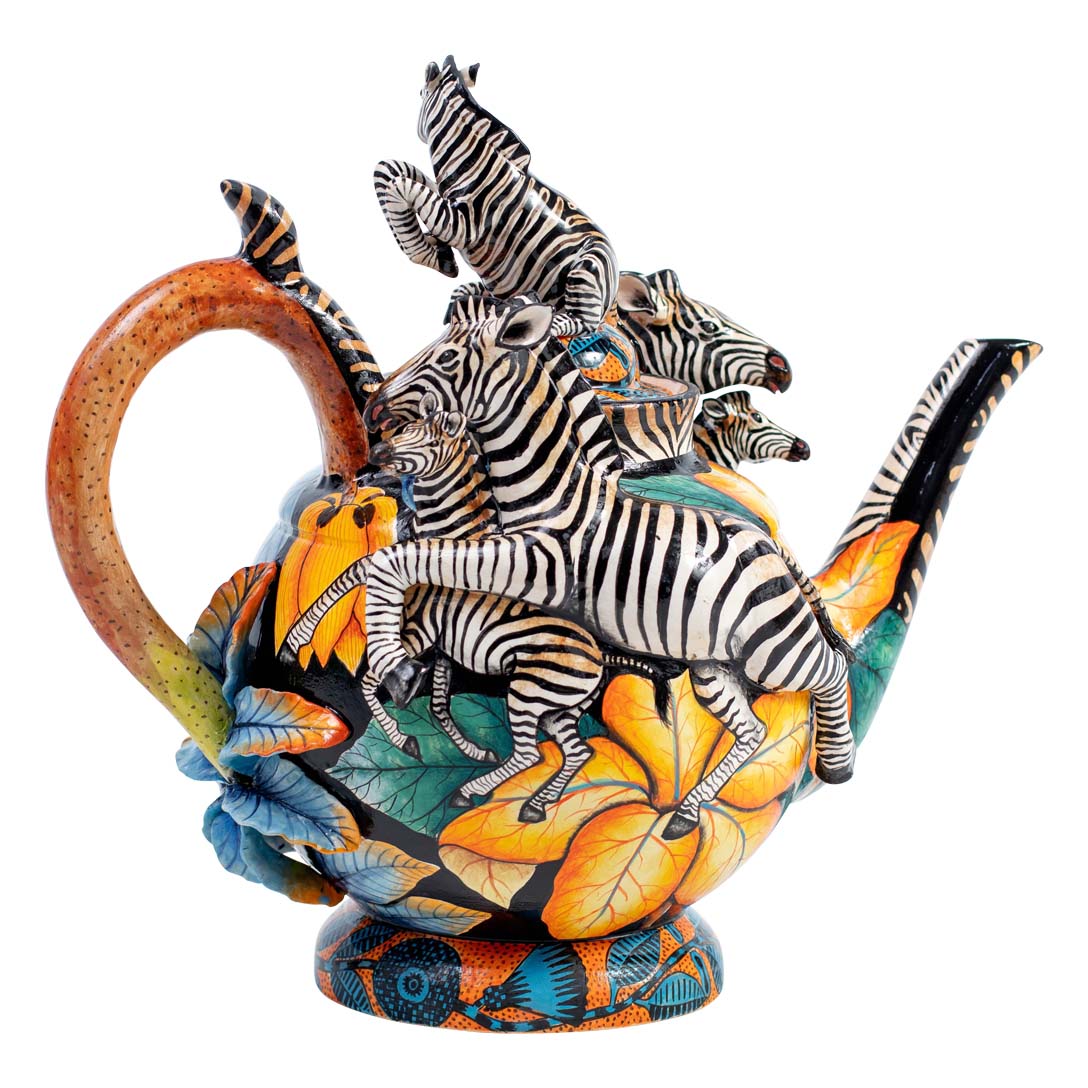 Zebra teapot