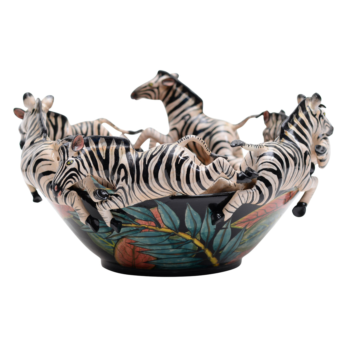 Zebra & royal poinciana bowl