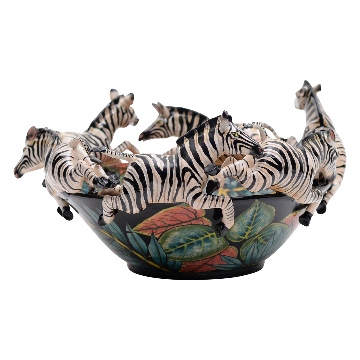 Zebra & royal poinciana bowl