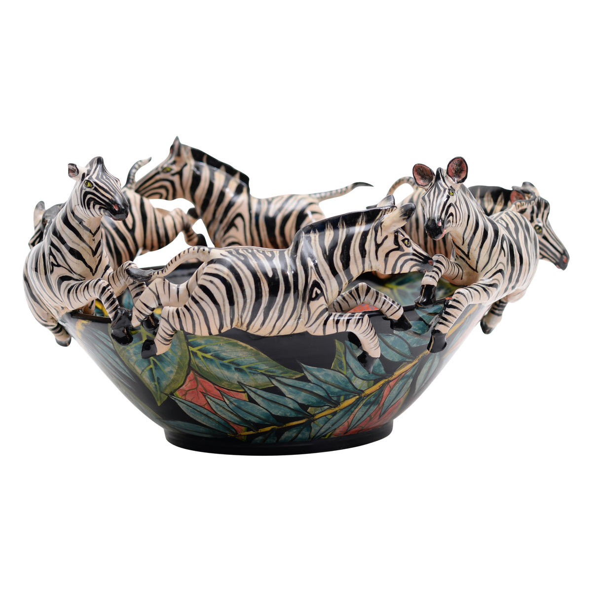 Zebra & royal poinciana bowl