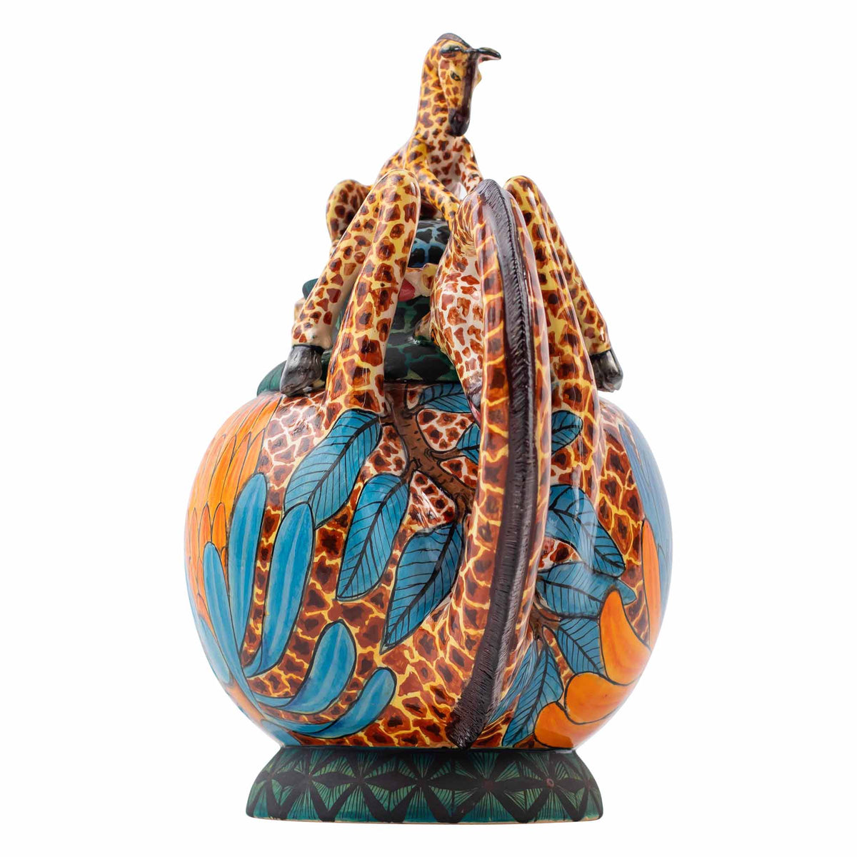 Giraffe & protea teapot