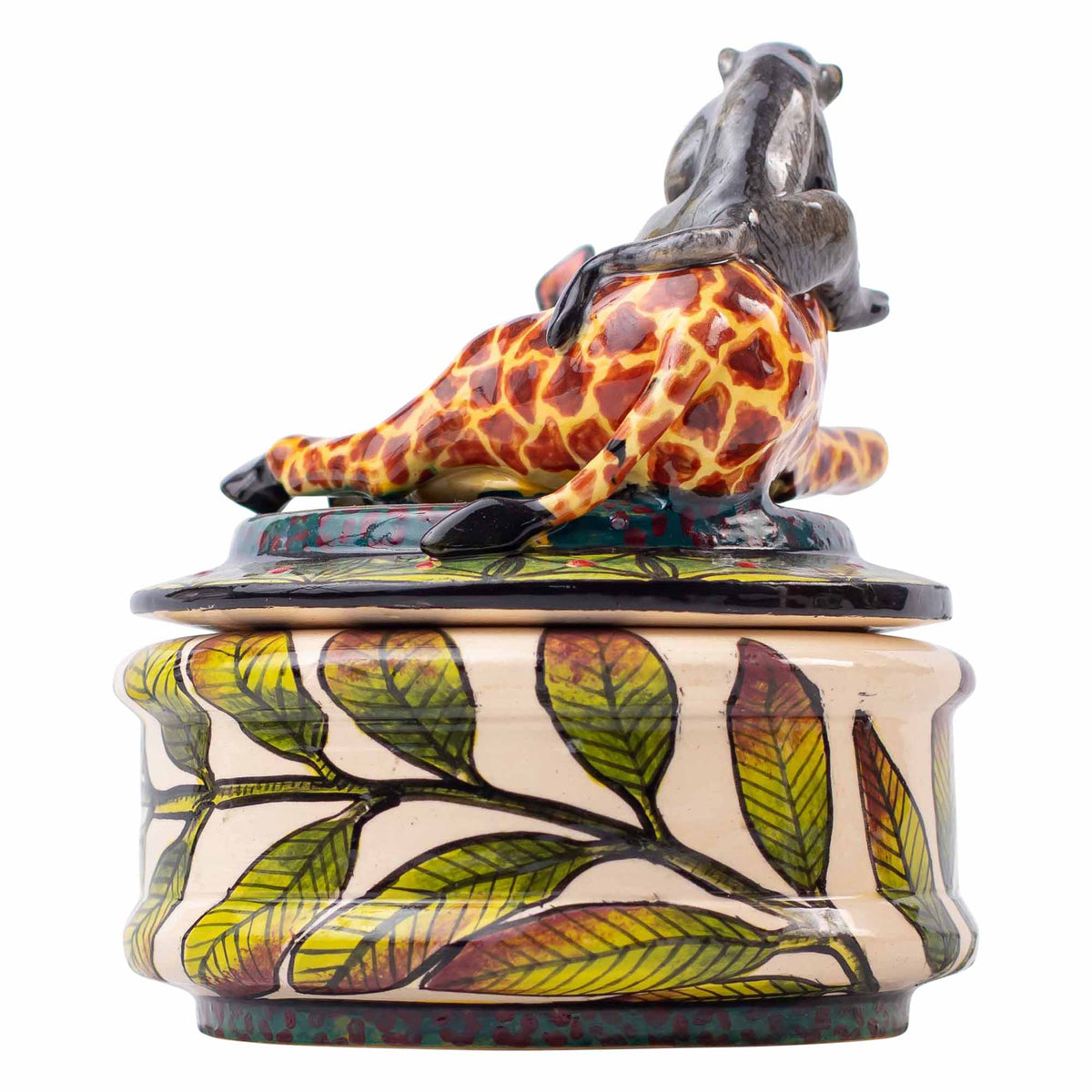 Giraffe & monkey jewelry box