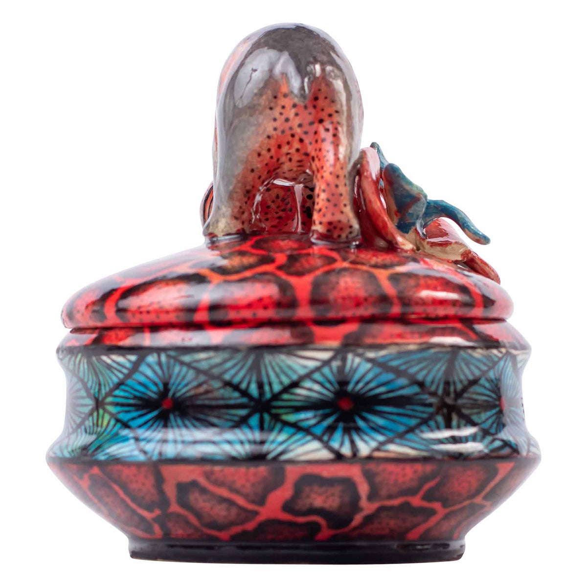 Hippo & lily pad flower jewelry box