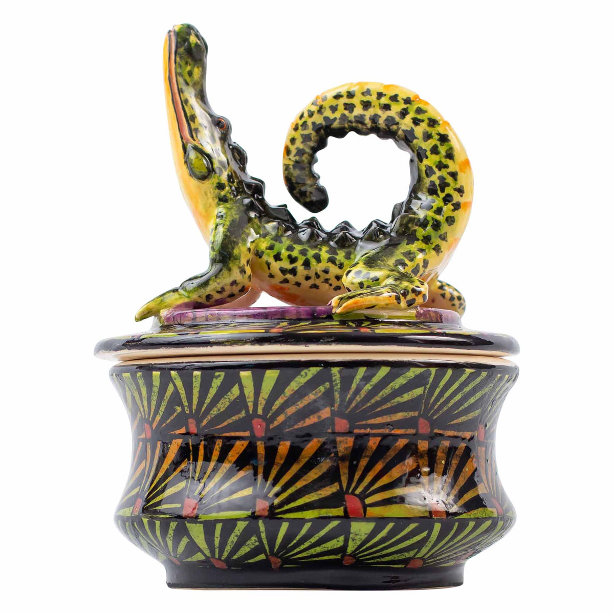 Crocodile jewelry box