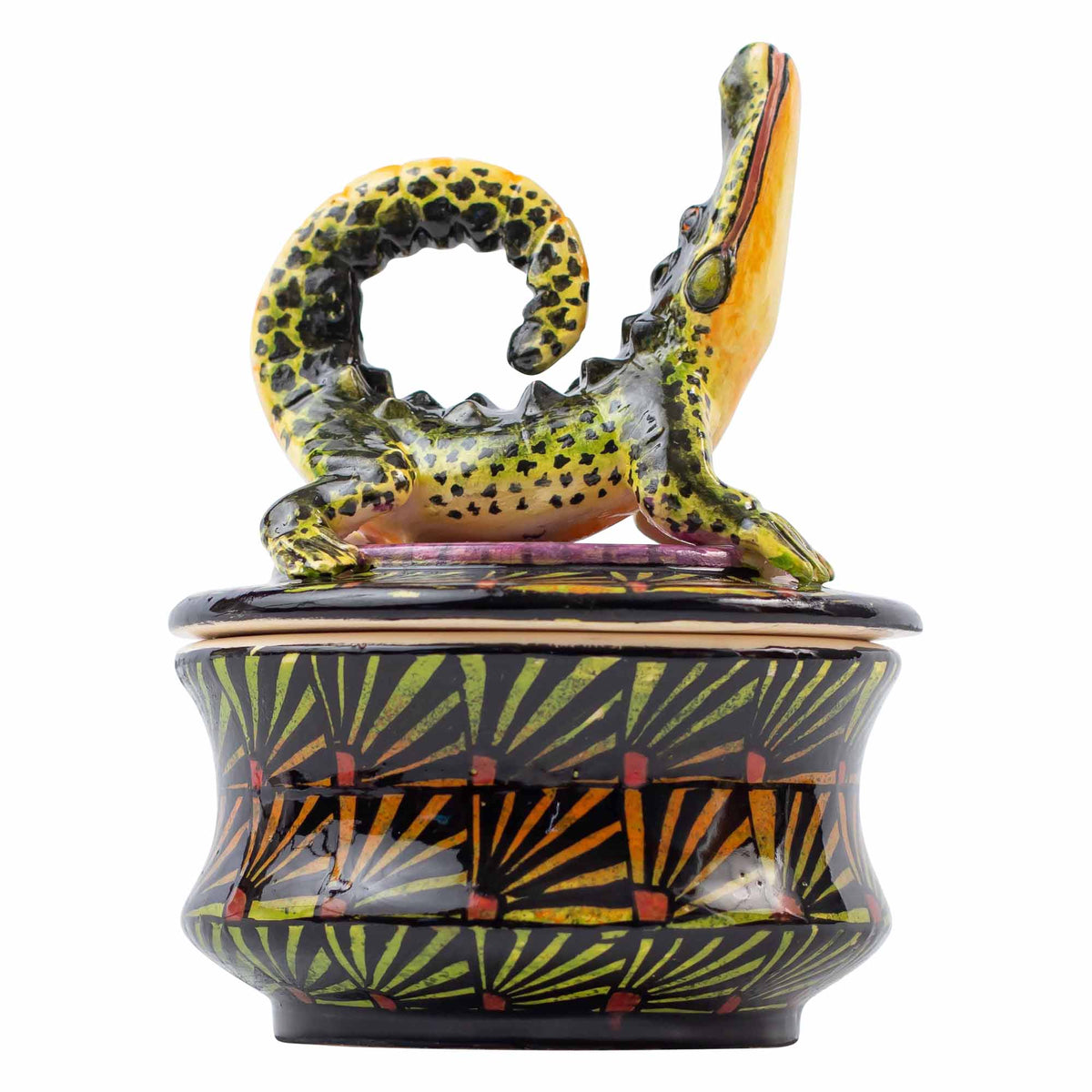 Crocodile jewelry box