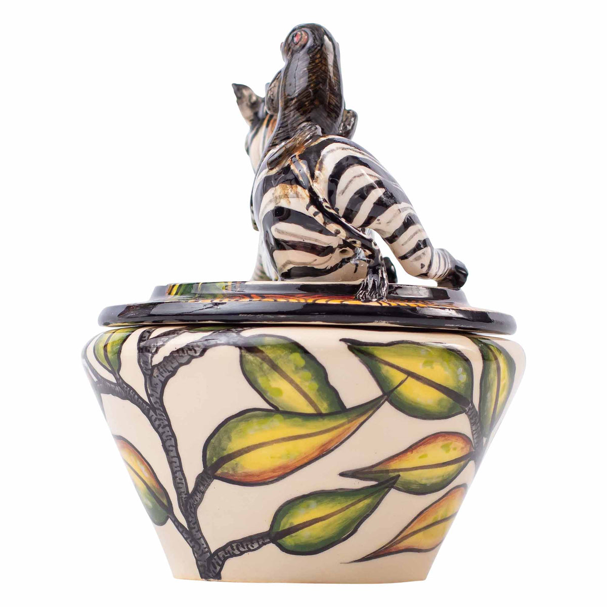 Zebra & monkey jewelry box