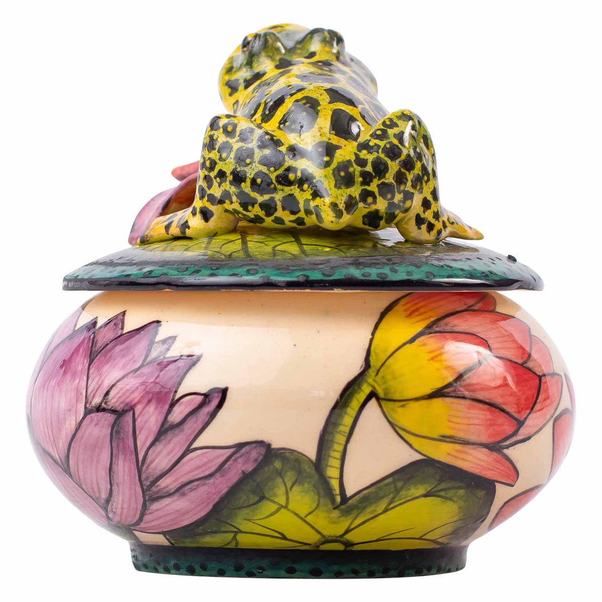 Frog & lily pad jewelry box