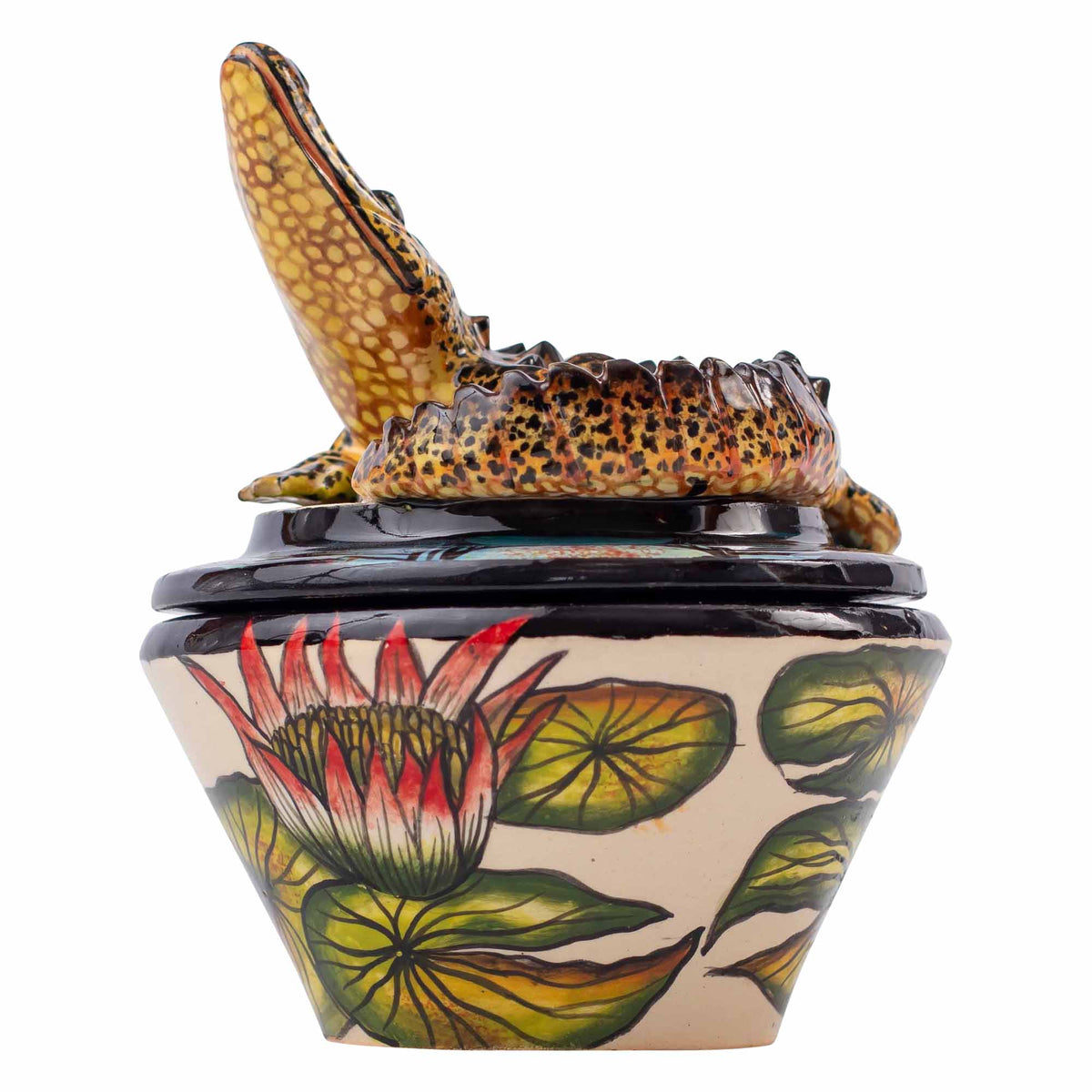 Crocodile jewelry box