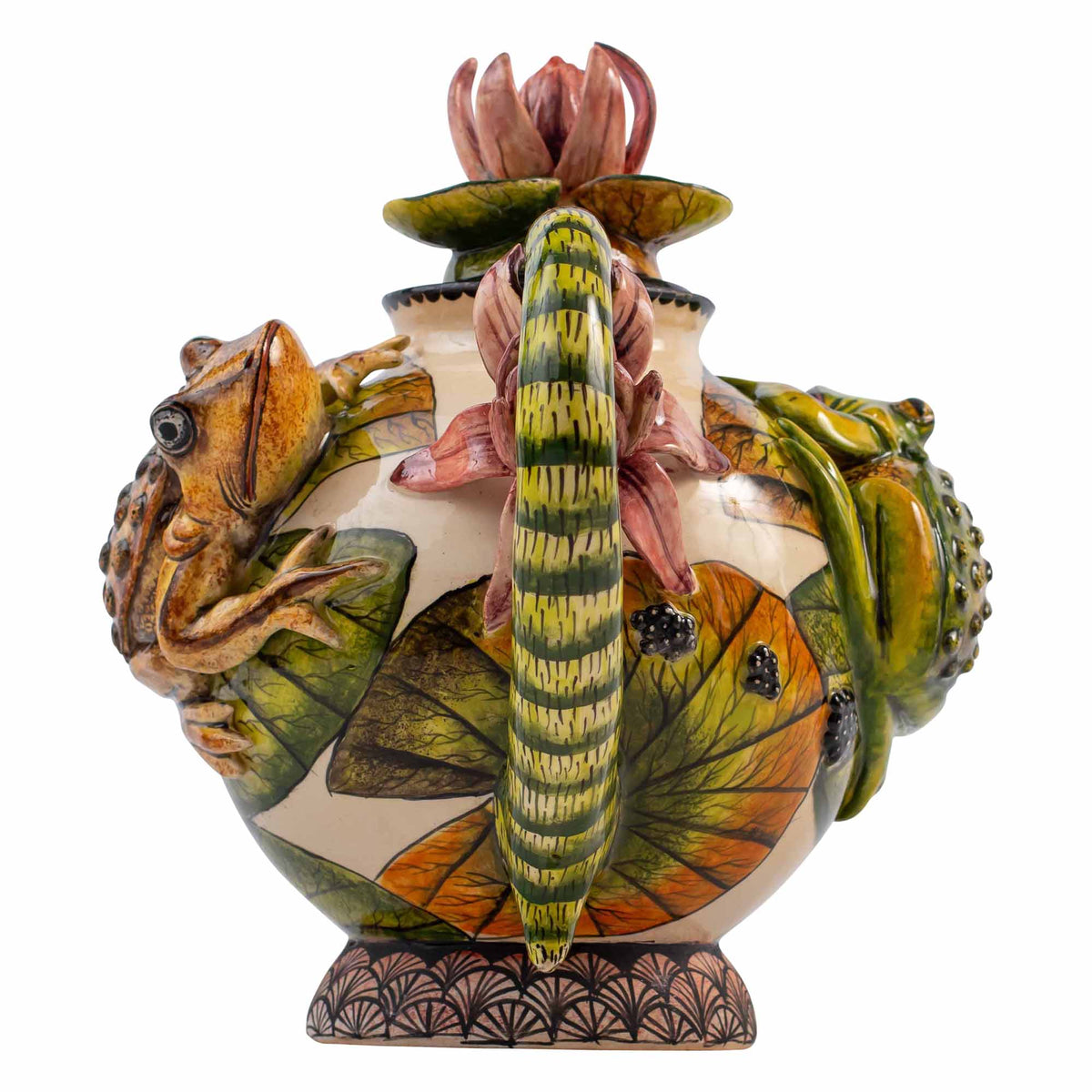 Frog & lily pad teapot