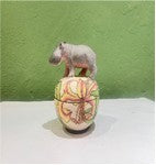 Hippo & flame lily jewelry box
