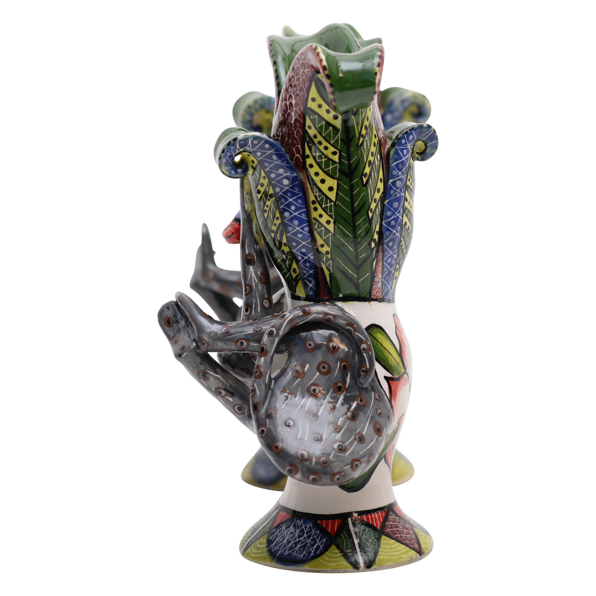 Pair of monkey candleholders