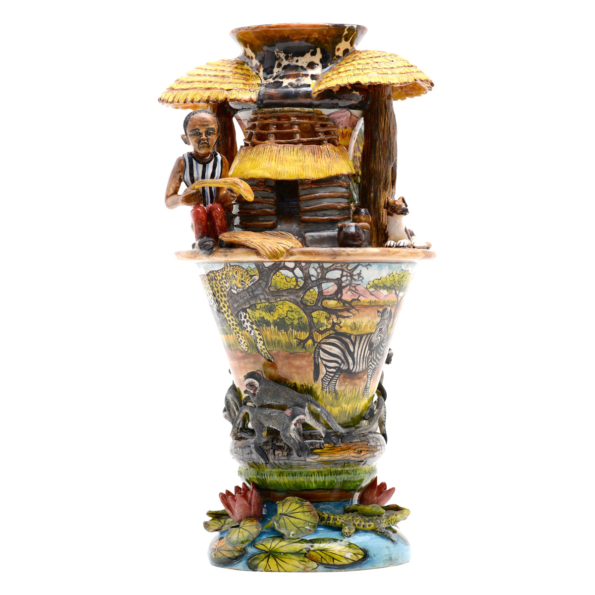 Repairing The Roof Vase