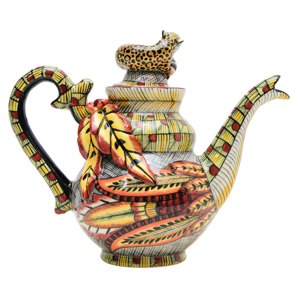 Leopard teapot