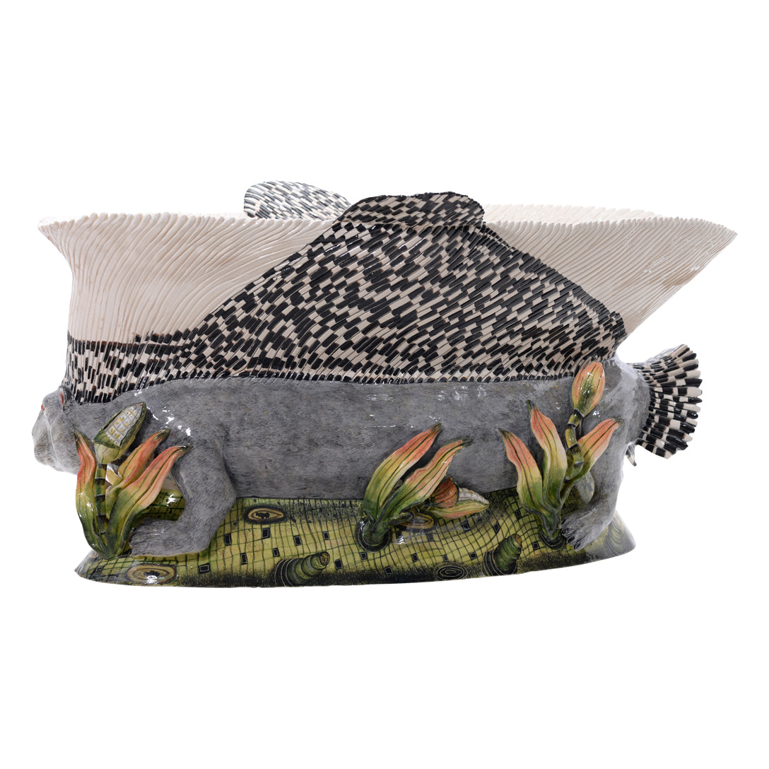 Porcupine fruit dish