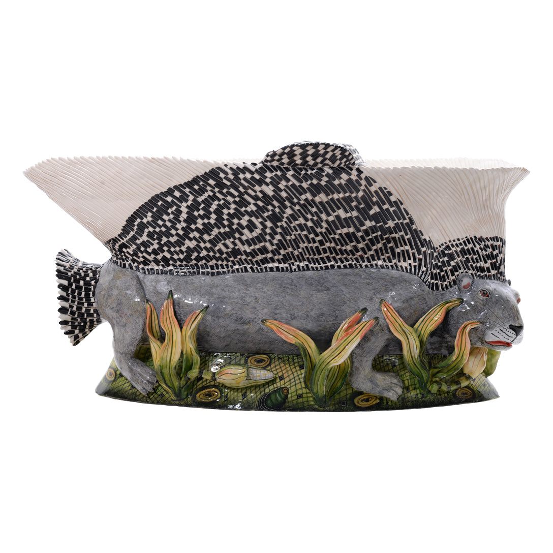 Porcupine fruit dish