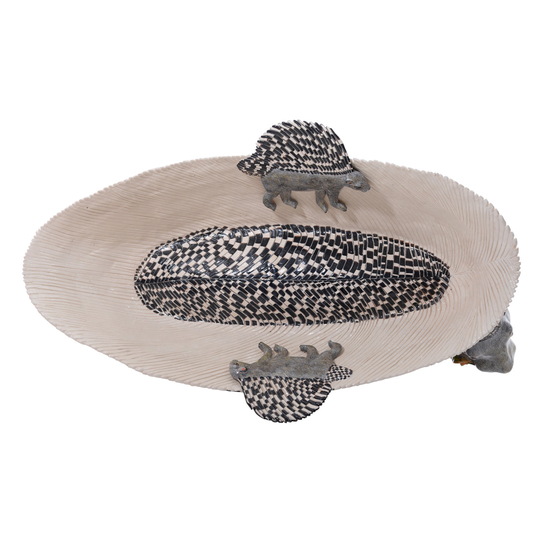 Porcupine fruit dish
