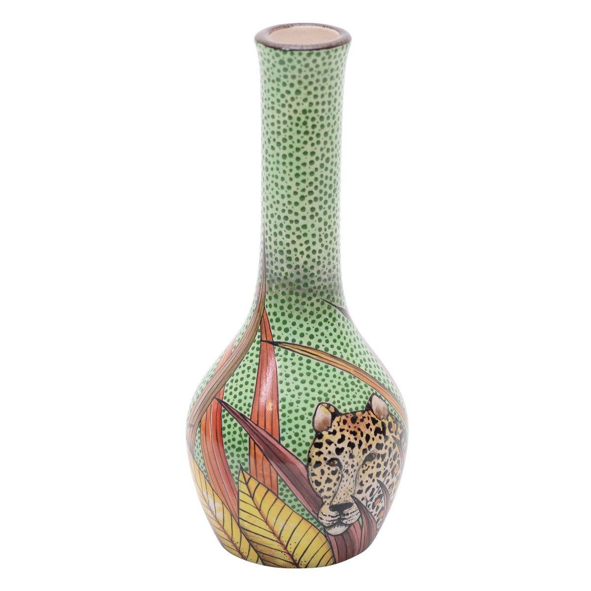 Leopard vase