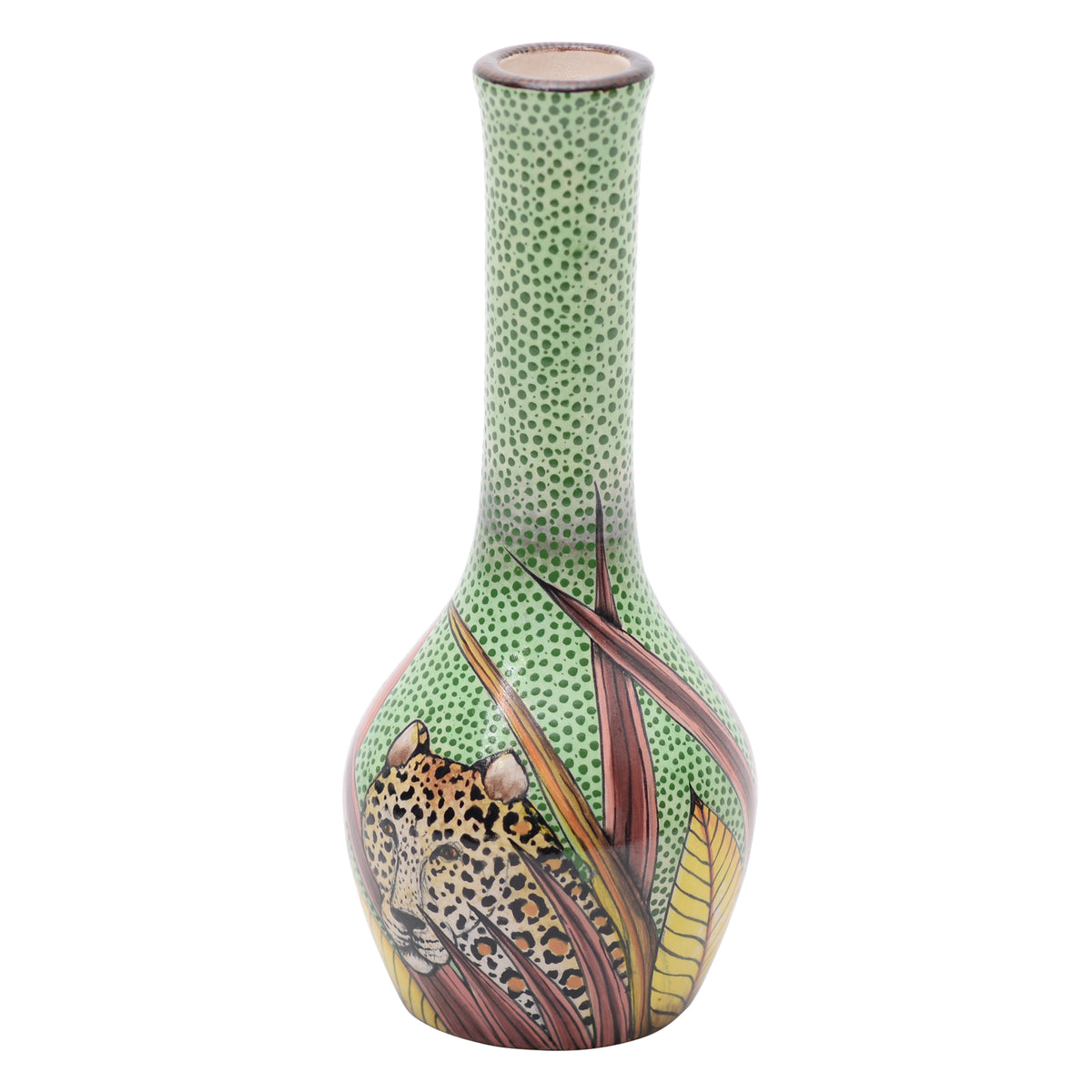 Leopard vase