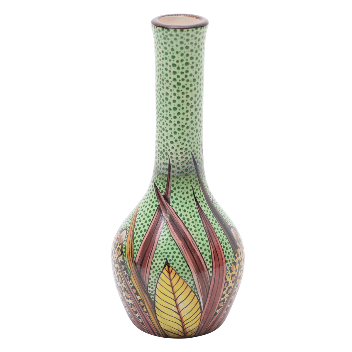 Leopard vase
