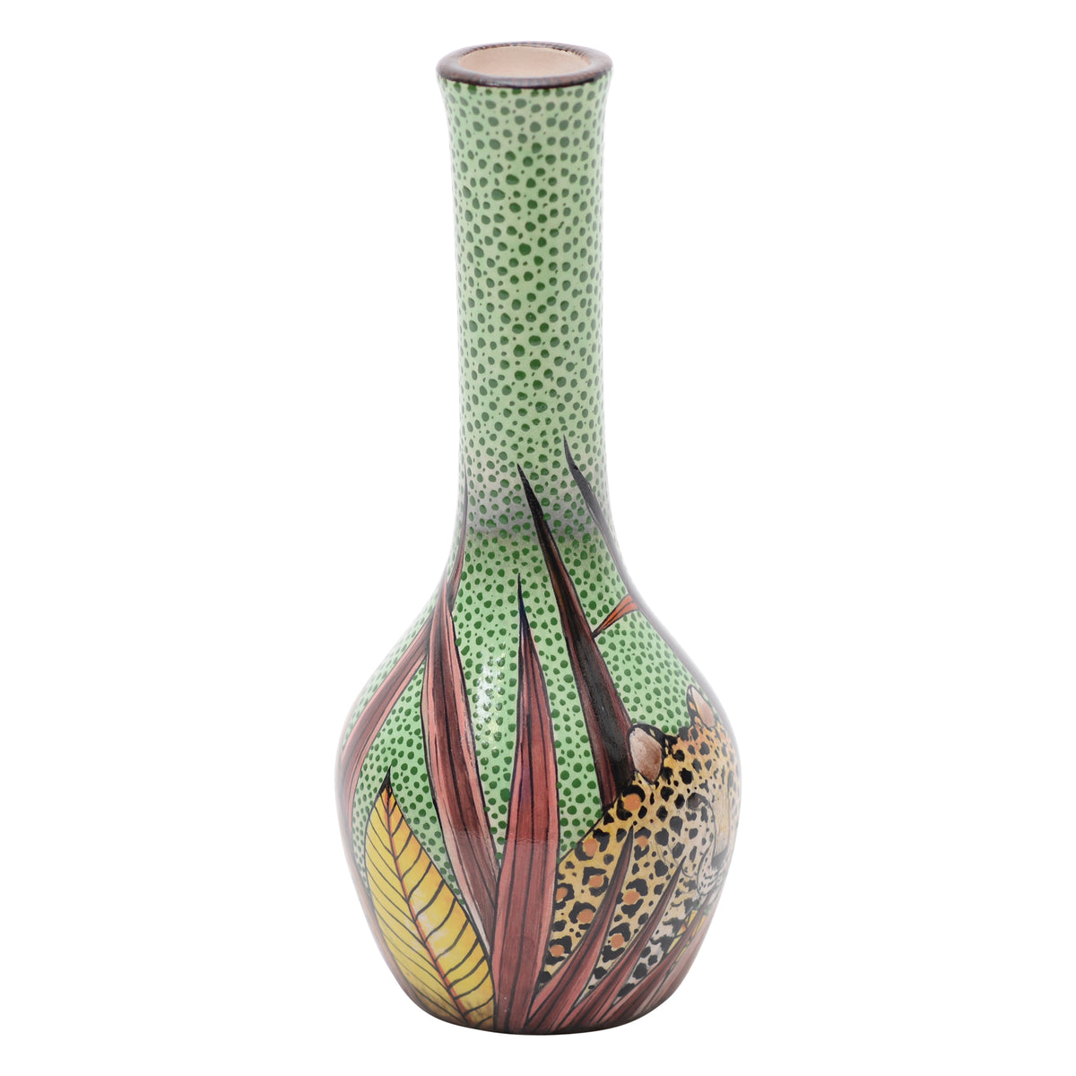 Leopard vase