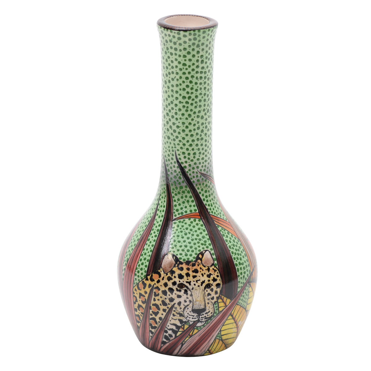 Leopard vase