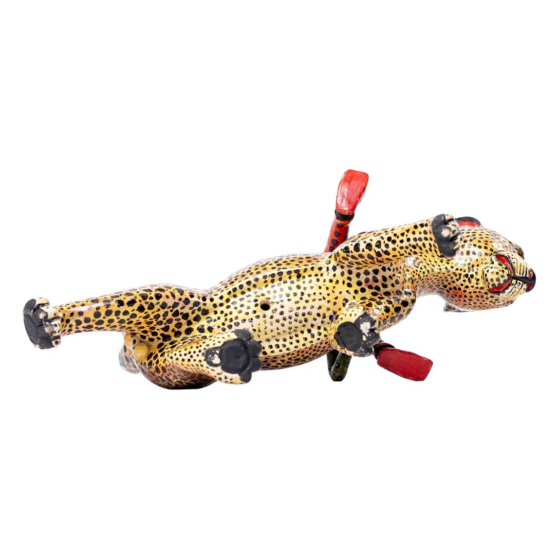 Bathsheba taking a stroll on a leopard