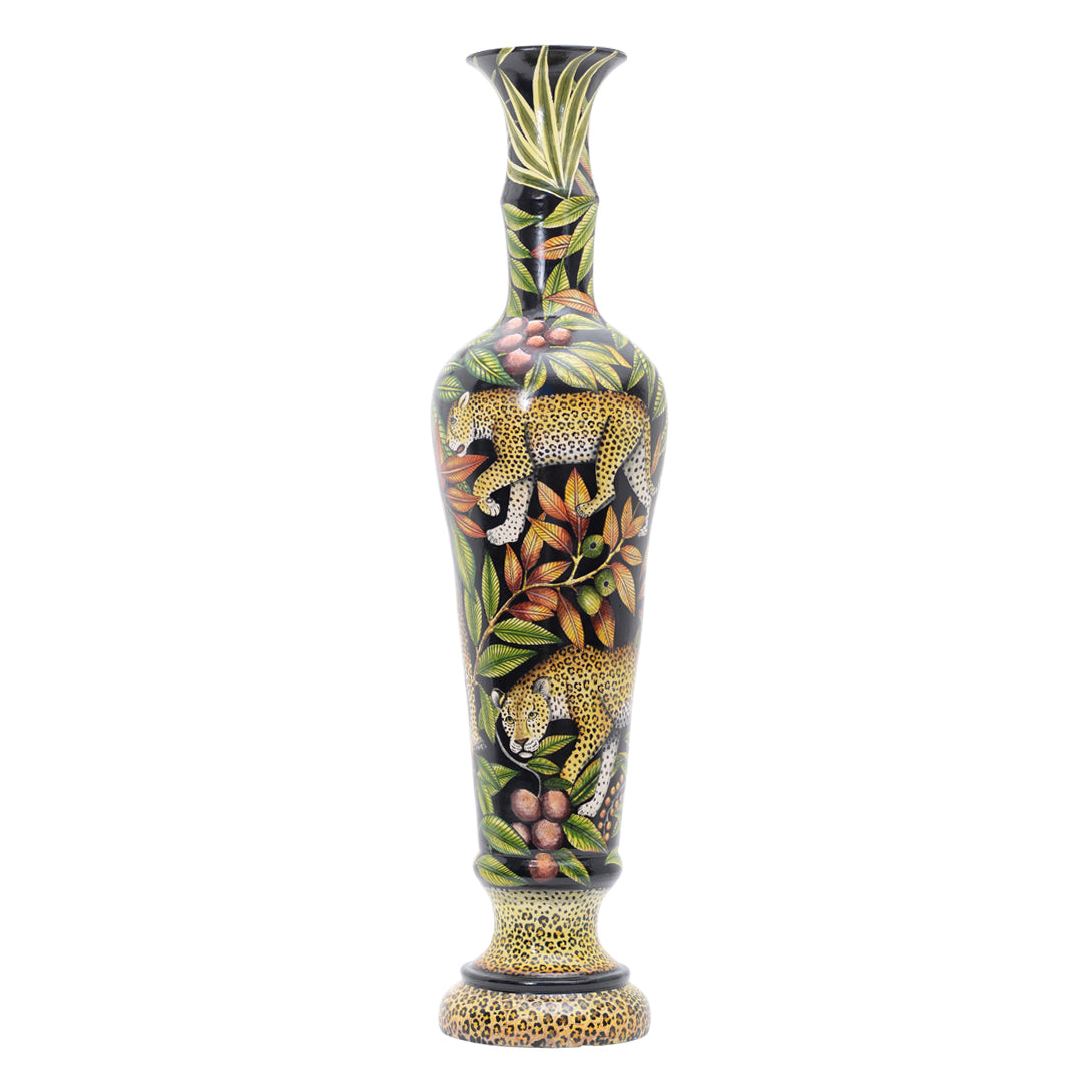 Leopard vase
