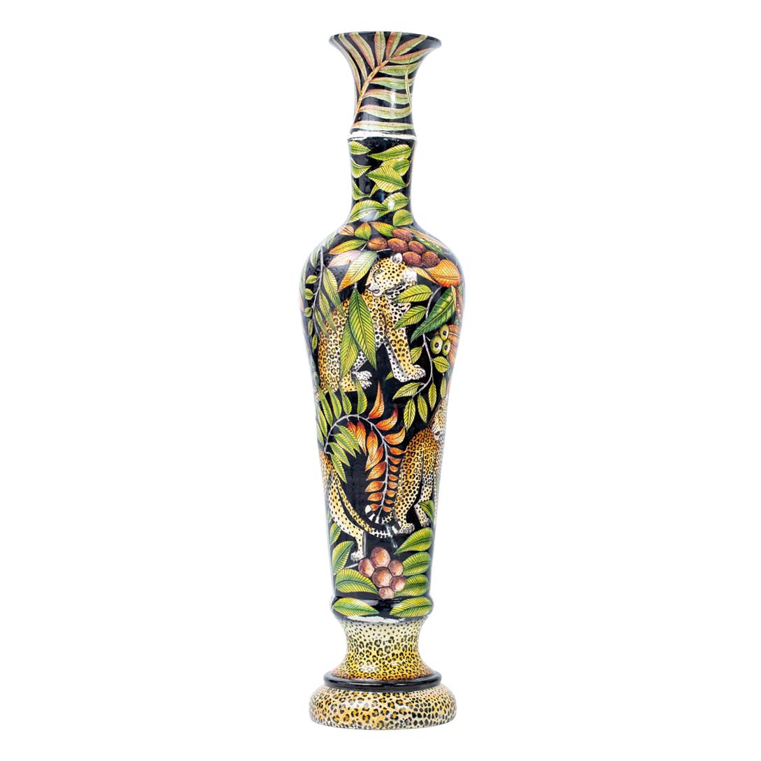 Leopard vase