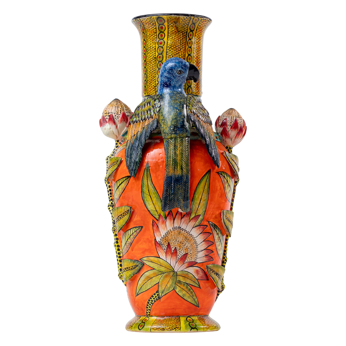 Parrot vase